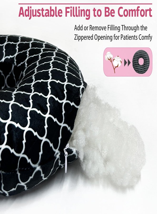 BVOKQUC Ear Piercing Pillow for Side Sleepers Pillows with Holes for Ear Pain,Donut Pillow for Ear Side Sleeping Pillow for Adults CNH Ear Pain Relief Pressure Sores Ear Pillow with Hole in Center - Image 4