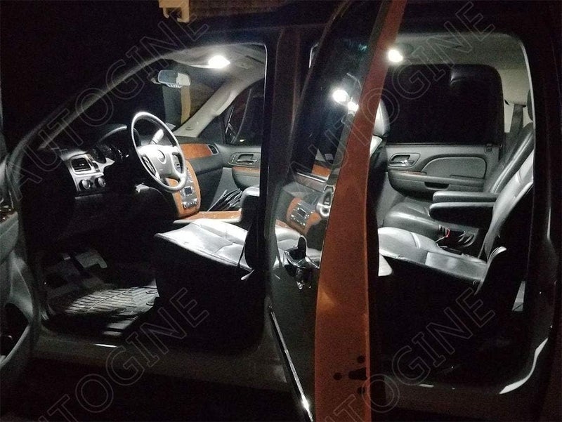 AUTOGINE 14 Piece White Interior LED Lights Kit for Chevrolet Avalanche (2007-2014) - Image 5