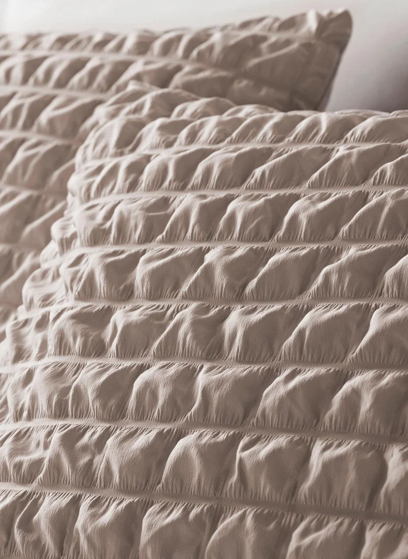 ماتلان Natural Seersucker Duvet Set