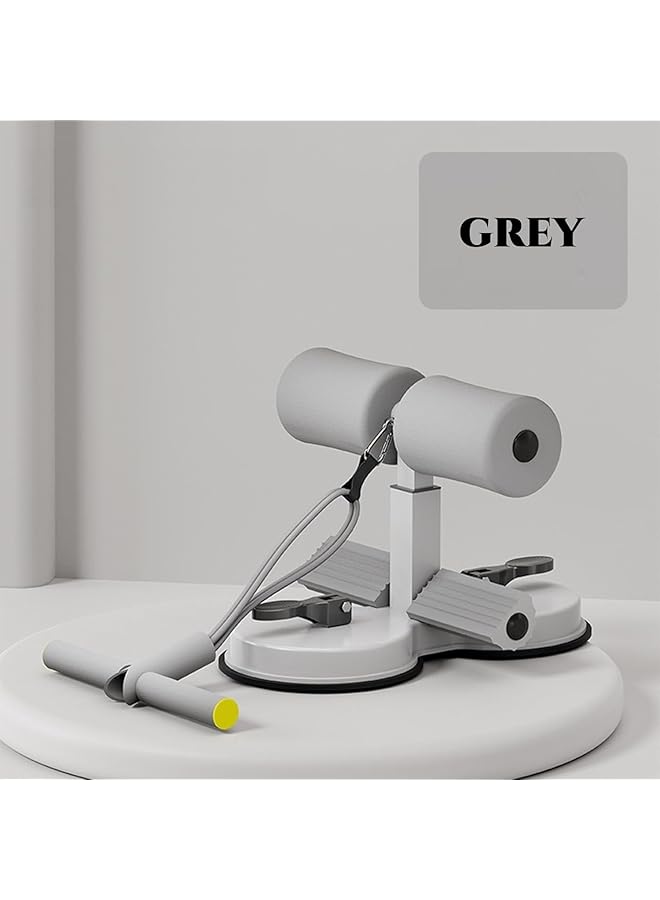 X spring Sit Up Bar For Floor Adjustable Abdominal Sit Up With Tension Rope Double Self Suction Portable Sit Up Exercise Core Strength Muscle Training Sit Up Assistant Device For Home Exercise - Image 5