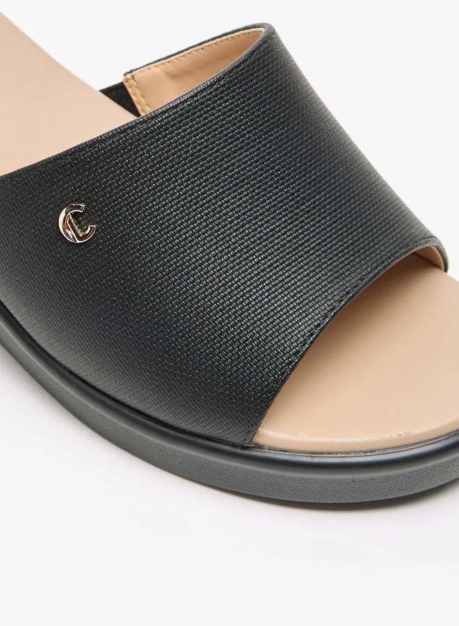 Le Confort Women Solid Slip-On Sandals with Wedge Heels