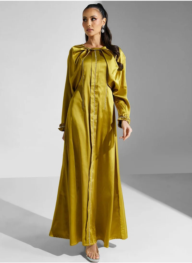 Golden Apple Embellished Kaftan Dress