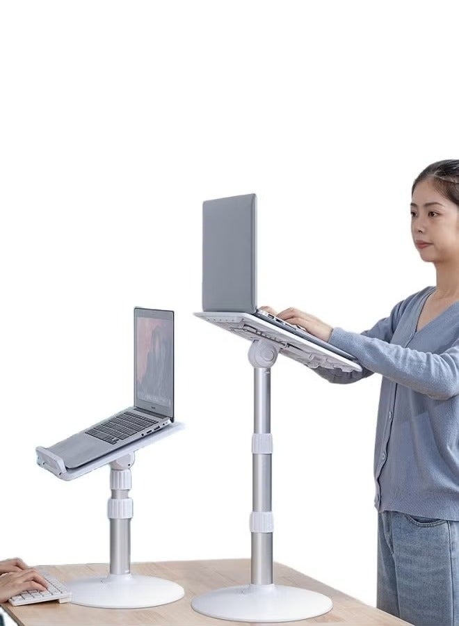 والالا حامل قراءة من الأرض إلى السقف، حامل قابل للتعديل للرفع للكمبيوتر اللوحي، حامل كتب، للقراءة على أريكة السرير أو المكتب الأرضي أو حاملات الكتب بزوايا متعددة - Image 1