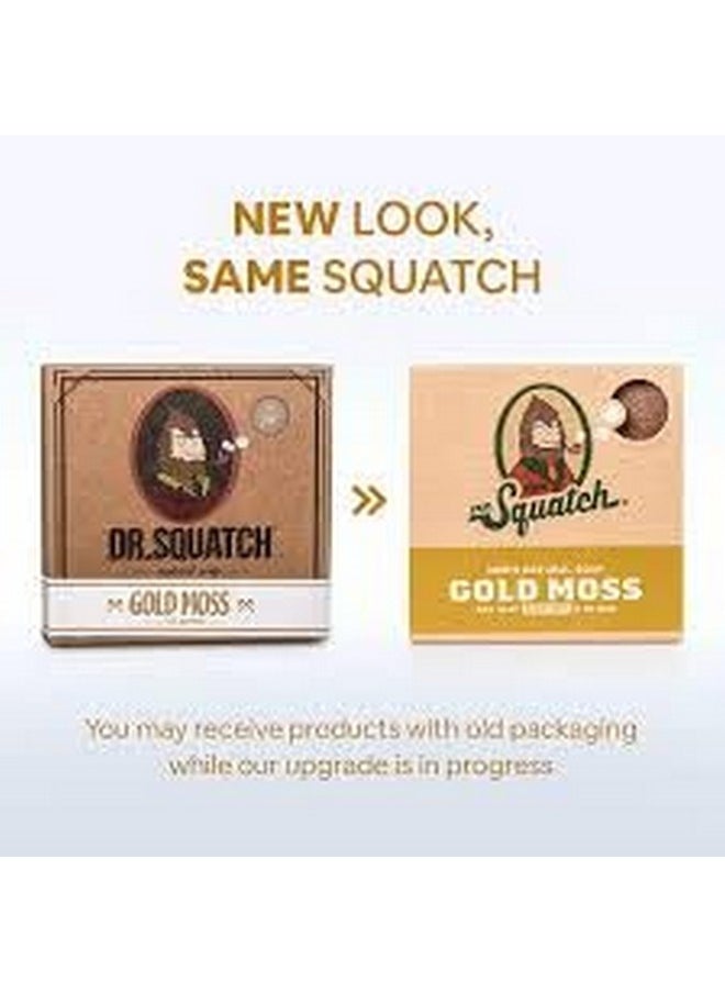 Dr. Squatch Dr. Squatch All Natural Bar Soap for Men with Zero Grit, Gold Moss  - Image 2