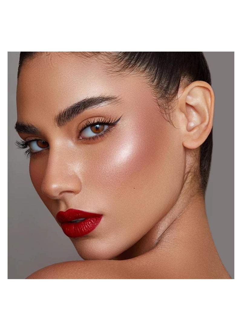 KASTWAVE Powder Blush Palette, 8 Colour Blushers for Cheeks Make Up Palette Face Makeup Contour Palette Long - Image 3