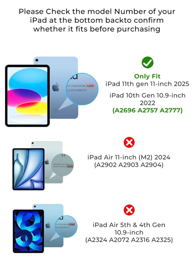 glassology - iPad Protective Case Y Fold + Screen Protector for iPad 13 2024/iPad Pro 12.9 2018/2020/2021/2022 Blue : Case Combo with Pencil Holder, Slim Stand Shockproof Tablet Cover, Auto Wake/Sleep with Screen Protector. - Image 1