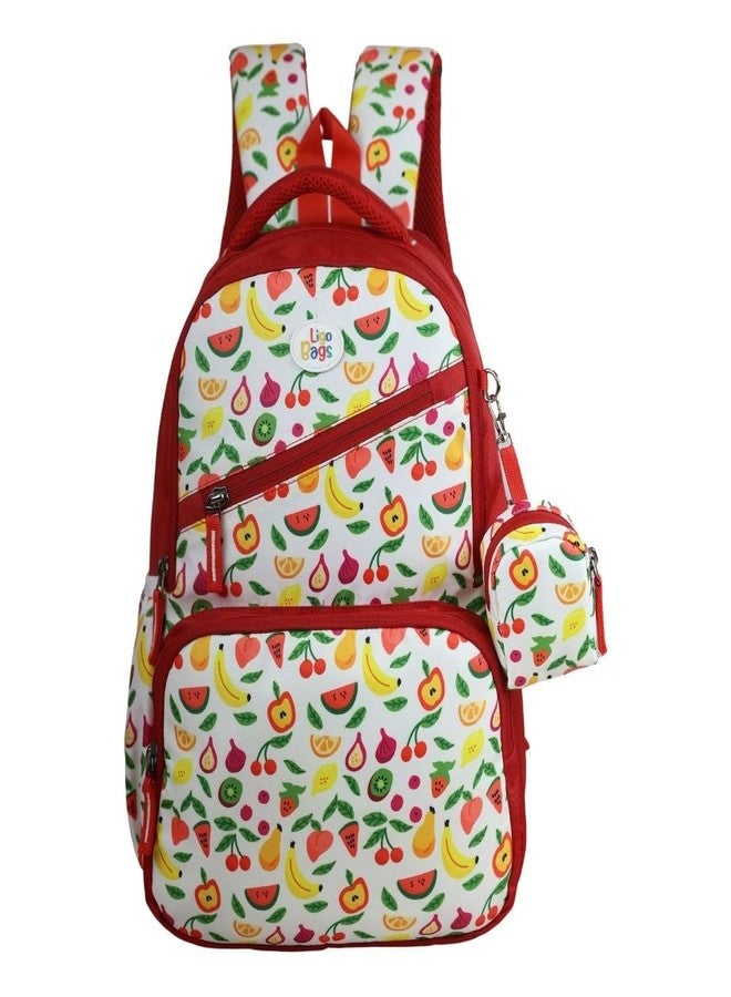Ligo 15 Inch Back2School Bags for Boys & Girls | Suitable for 1st to 3rd Standard Kids (Red) - Image 2