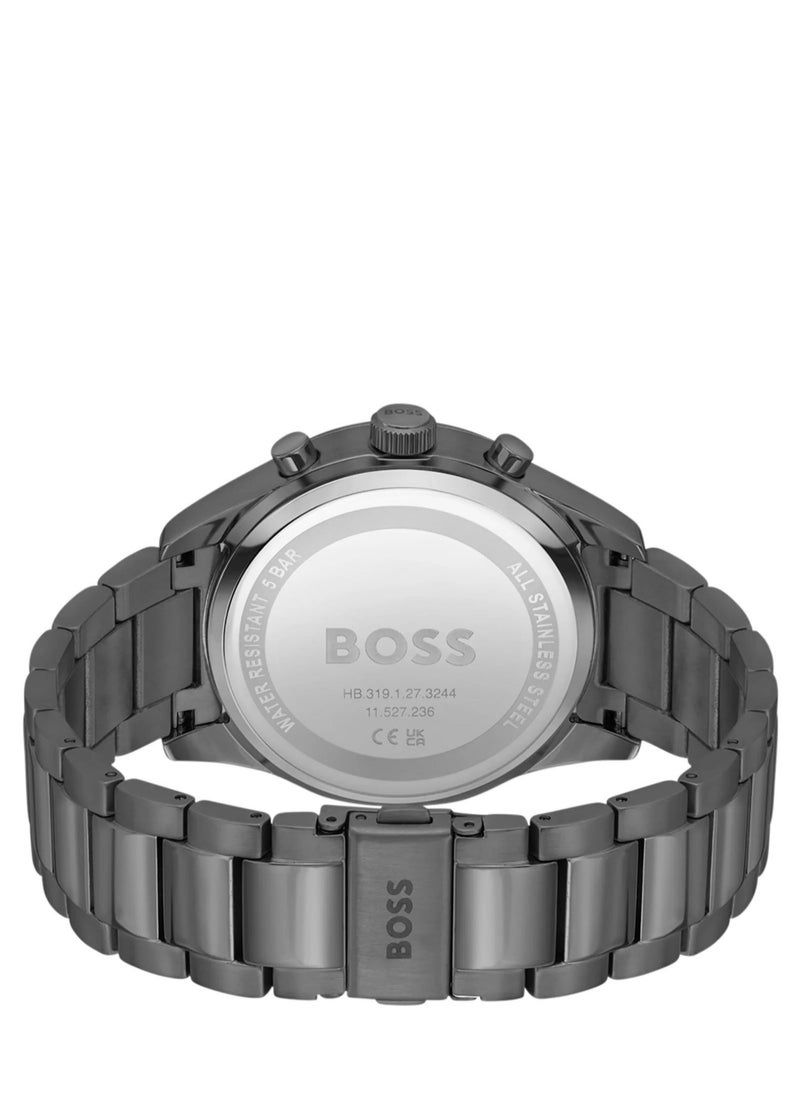 HUGO by Hugo Boss Grey-plated Chronograph Watch With Black Dial 1513991 - pzsku/Z1ACFEBFBFFD7A98AB122Z/45/_/1730961152/d64f6dd0-8a0c-4506-884d-9d2c8d629b83