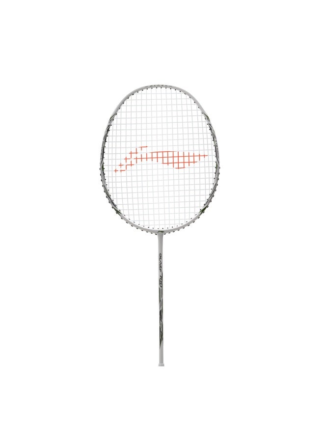 Li-Ning Hundred Atomic X 38 PWR Carbon Fibre Badminton Racket Strung with Full Racket Cover White/Gold - Image 1