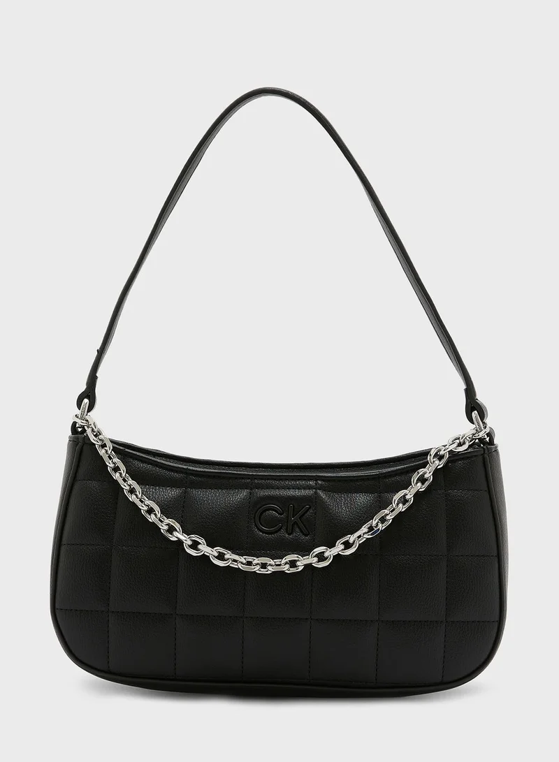 CALVIN KLEIN Square Quilted Chain Crossbody