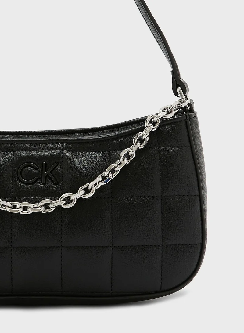 CALVIN KLEIN Square Quilted Chain Crossbody