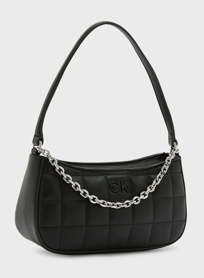 CALVIN KLEIN Square Quilted Chain Crossbody