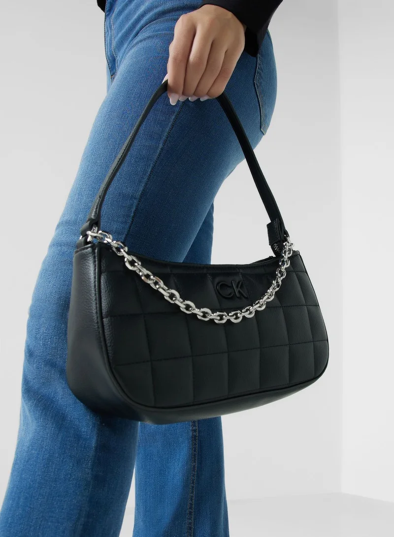 CALVIN KLEIN Square Quilted Chain Crossbody