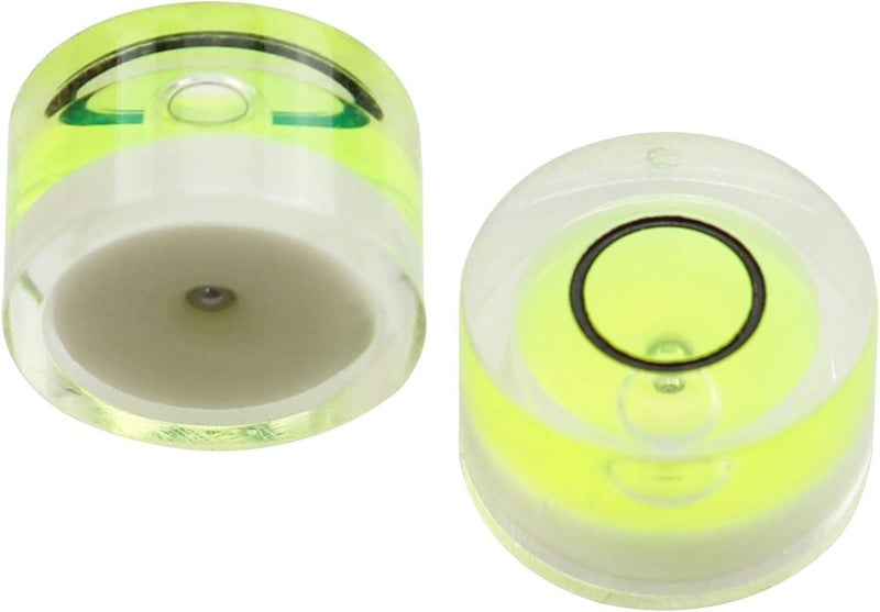 klarako 10pcs Bubble Levels (4 x Circular Mini Spirit Level Bullseye Level Measurement Instrument + 6 x Cylindrical Bubble Spirit Level Vials) - Image 4