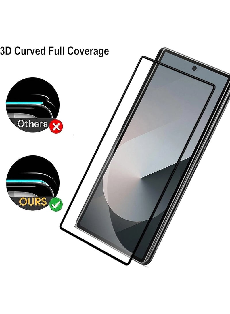 Mlbose for Samsung Galaxy Z Fold 7 Screen Protector, Front Only Tempered Glass, Front Screen Protection, 2-Pack, Anti-Scratch,Case Friendly Easy Install - Image 5