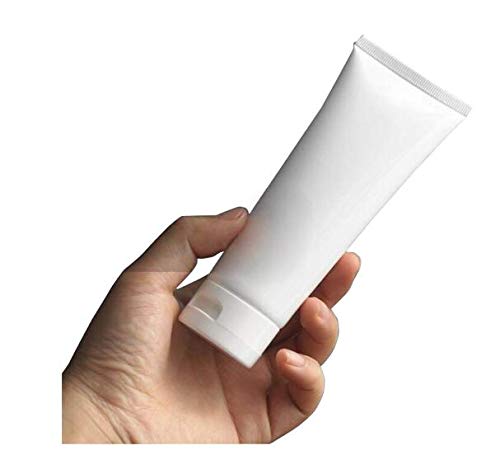 VASANA 20PCS 100ml/3.4oz Empty Refill White Plastic Cosmetic Lotion Tubes Bottles Shampoo Facial Cleanser Makeup Sample Soft Container Tube Bottle Vial Jar Pot Case with Flip Cap - Image 2
