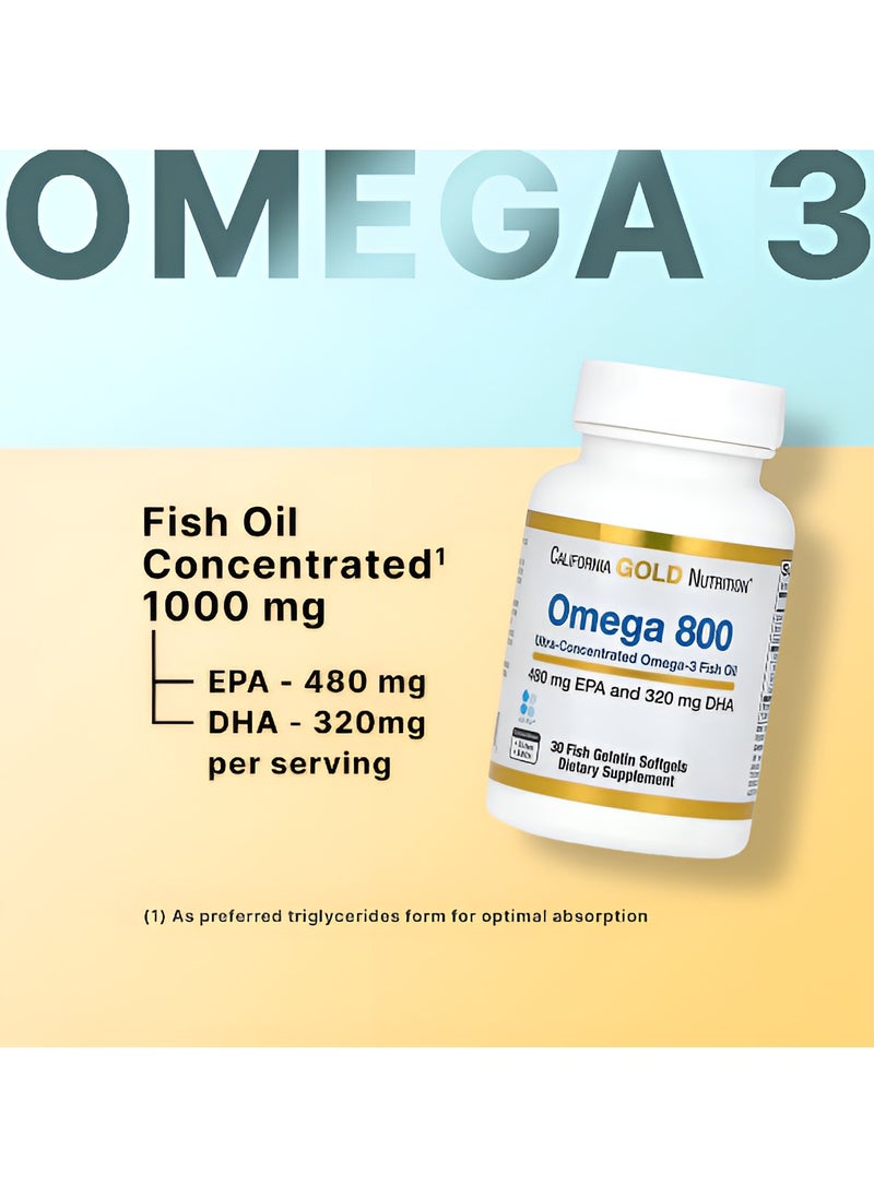 Omega 800 Fish Oil Ultra Concentrate 30 Softgels - pzsku/Z1AD03F62CDBEEC1327E5Z/45/_/1723296649/40525242-2822-45cb-86fa-b5f7c762c1aa