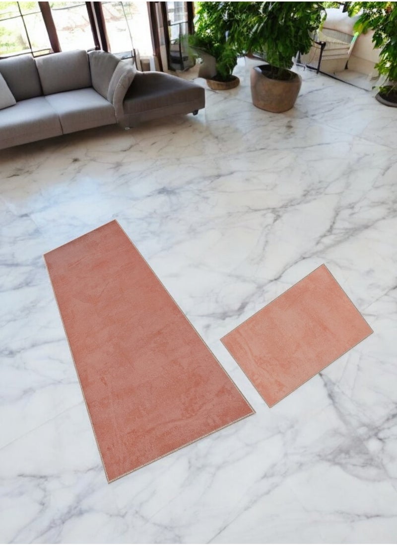 Generic Shag Alternative Rug Runner Set Of 2Pcs ( 60*170cm And 60*70cm) Semon  - Image 4