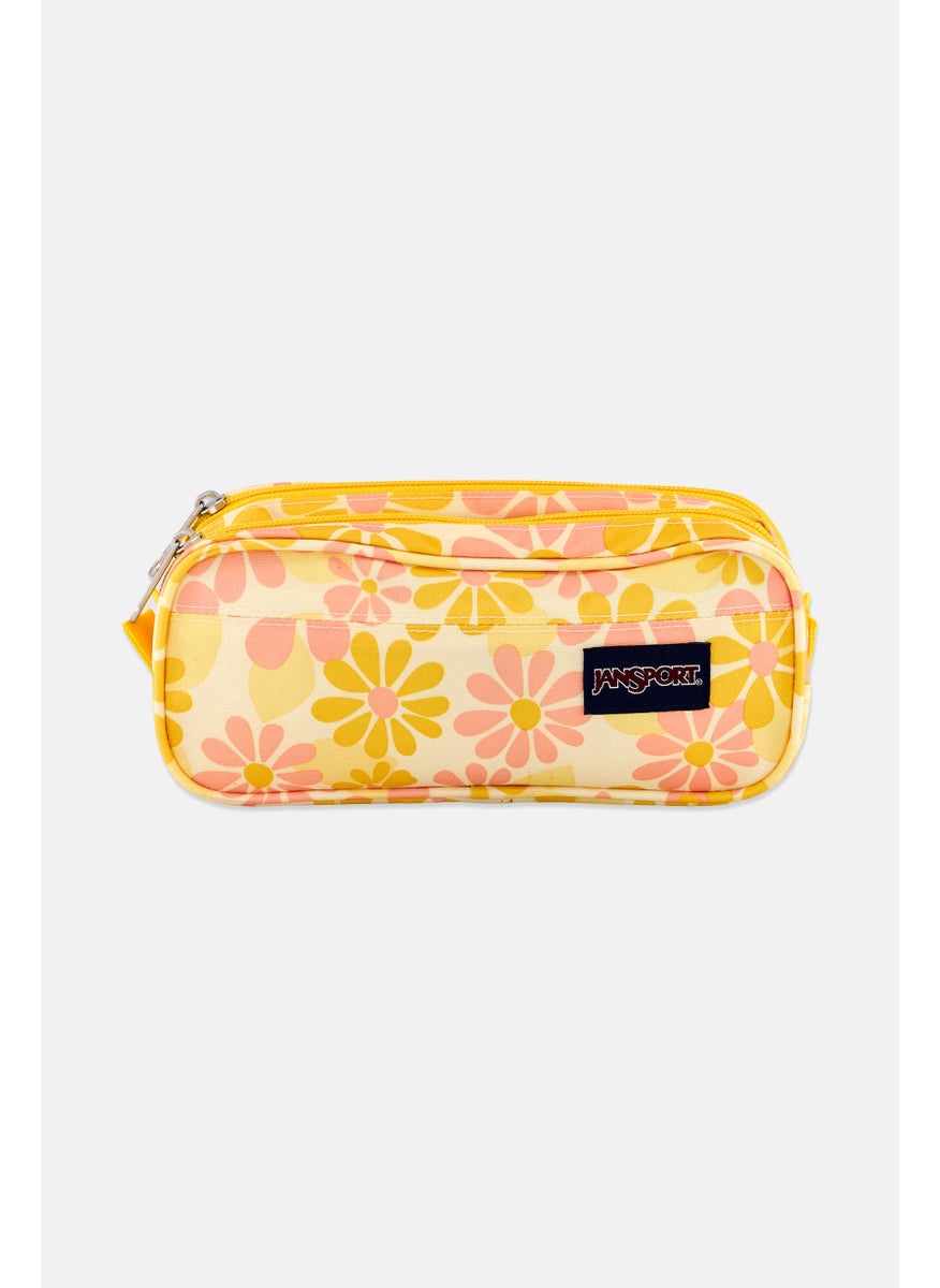 JANSPORT Women Allover Printed Pouch 10 H x 23 L x 6 W cm, Yellow  - Image 1