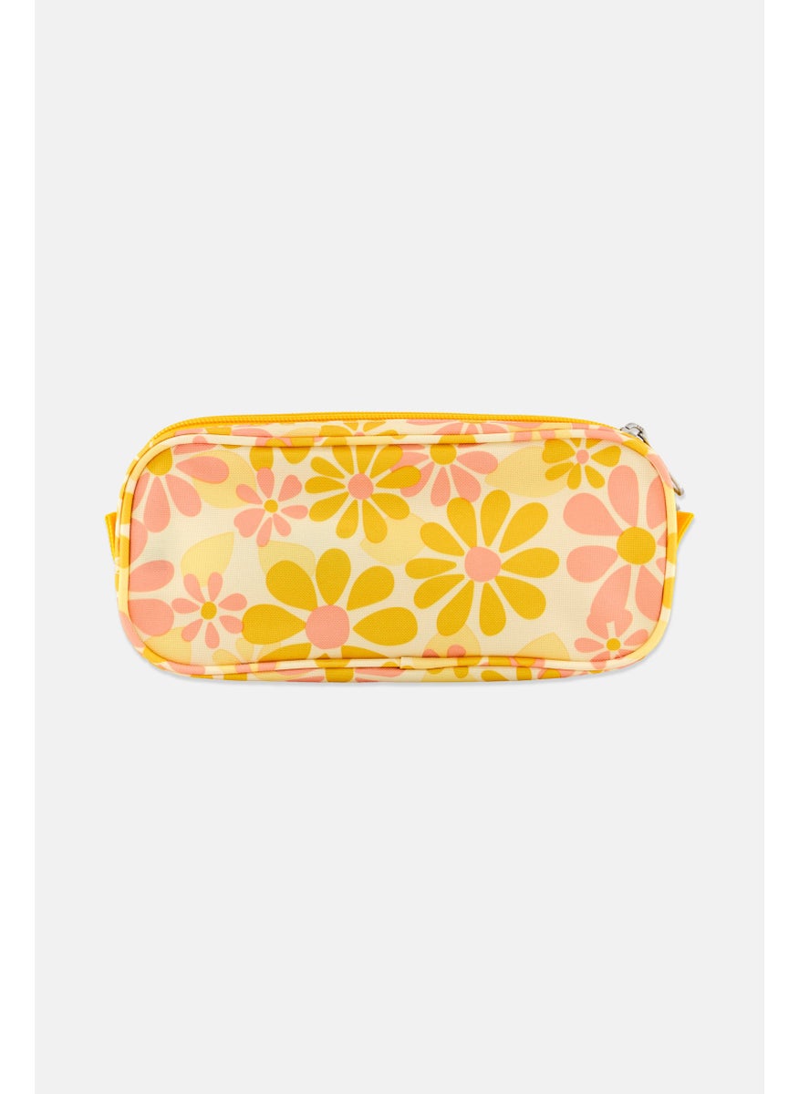 JANSPORT Women Allover Printed Pouch 10 H x 23 L x 6 W cm, Yellow  - Image 2