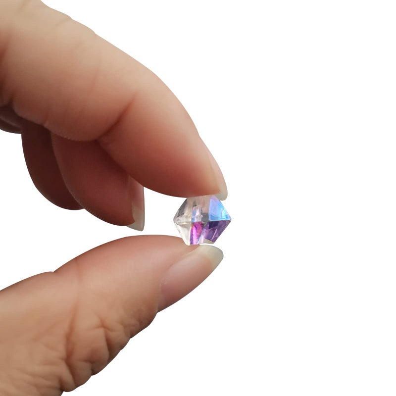 LYFJXX Iridescent Vase Filler, 1400 PCS 6 * 9 mm Acrylic Ice Cubes Acrylic Gem Plastic Diamonds Acrylic Table Centerpiece - Image 3