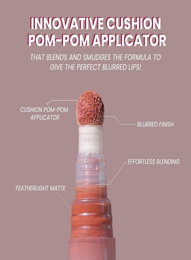 LAMIOR Blurry Fudgy Lip Tint - Combo of 3, Shade - Triple Treat | Ultra Velvety Matte | Transfer Proof & Hydrating Formula | Long-Lasting Lip Tint with Cushion Applicator | Vegan & Cruelty-Free - Image 5