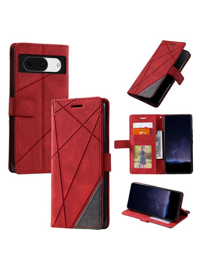 S-TOP Case For Google Pixel 8a Skin Feel Splicing Leather Phone Case - Image 1