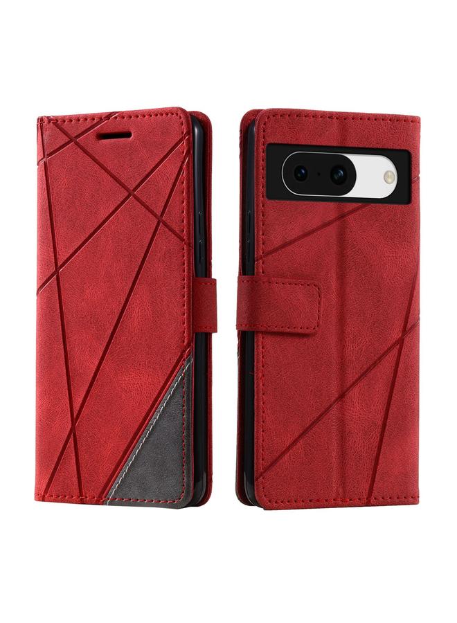 S-TOP Case For Google Pixel 8a Skin Feel Splicing Leather Phone Case - Image 2