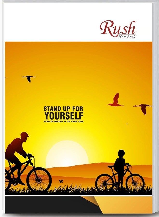 RUSH NOTE BOOKS Rush 452 Pages A4 Size Notebook - Single Line Ruled (29 x 21 cm) | Ruled notebooks for Writing | Register Notebook for Students | Pack Set of 1 | Copy for Students - Image 1