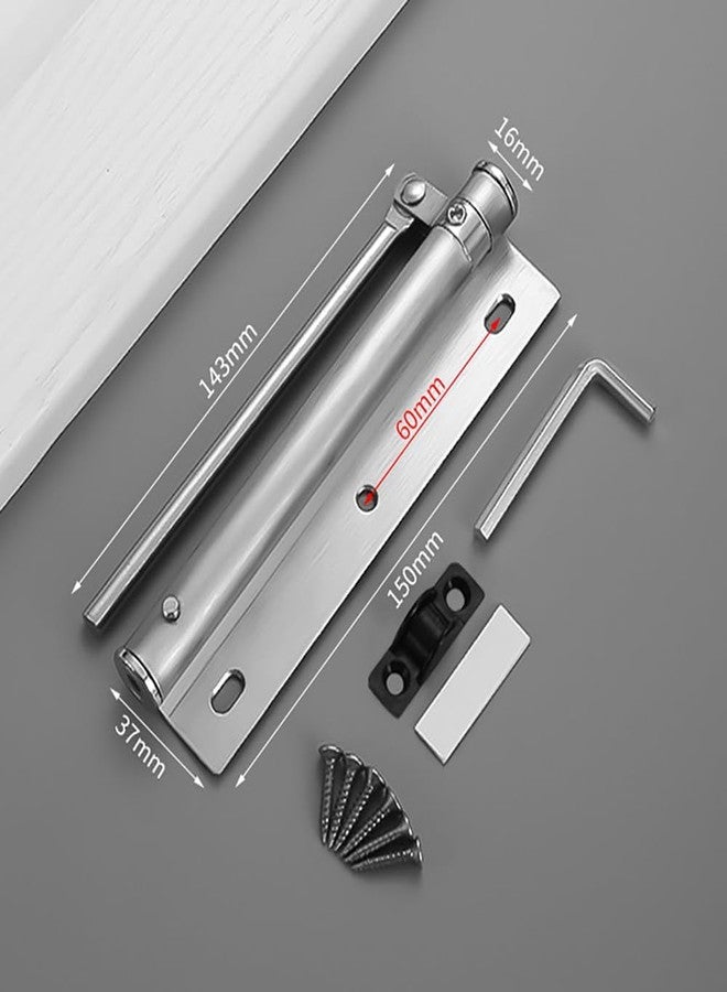 VANIBHA � Surface Mounted Door Closer, Adjustable Spring Door Closer, Safety Automatic Door Closer for Light Weight Door for Residential or Commercial Use with Allen Key and Screws (Silver, 1pc) - Image 3