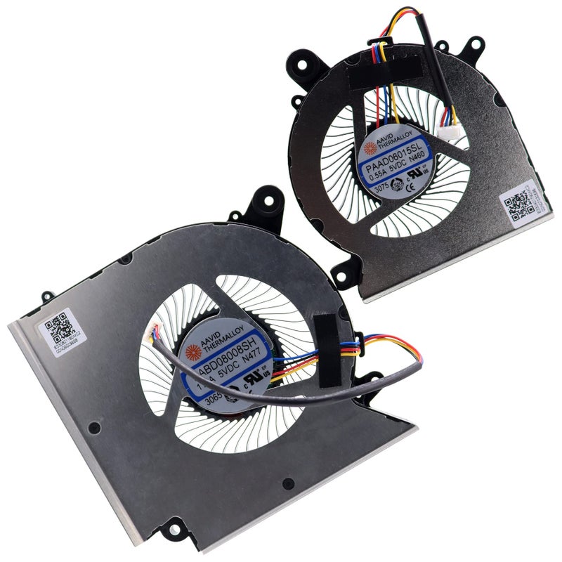 Deal4GO CPU Cooling Fan wGPU Graphics Fan Set Replacement for MSI GF66 GF76 GL76 GF65 GF75 GF63 MS1581 MS1583 MS1541 MS16R1 MS16R2 - Image 2