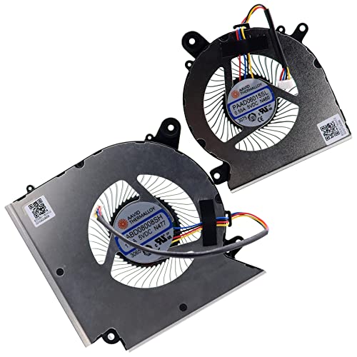 Deal4GO CPU Cooling Fan wGPU Graphics Fan Set Replacement for MSI GF66 GF76 GL76 GF65 GF75 GF63 MS1581 MS1583 MS1541 MS16R1 MS16R2 - Image 1