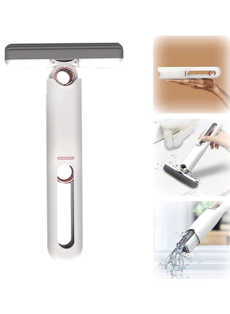 DubaiGallery Portable Mini Mop Wet and Dry Use Self Squeeze Sponge Mop Lazy Hand Wash Free Strong Absorbent Mop for Bathroom Kitchen Desktop Glass Tableware - Image 1