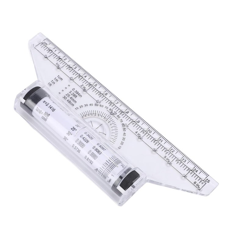 RiToEasysports Versatile Measuring Roller Ruler with Built in Protractor for Pattern Makers Easy Circle Drawing (15cm) - Image 5