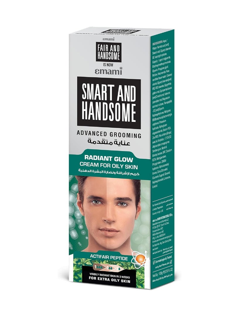 emami Radiant Glow cream for Men, non greasy look & visible radiance, 100 gm (Pack Of 1) 