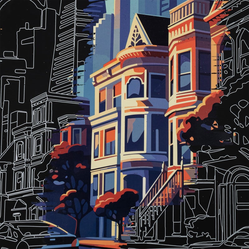 Brea Reese: Scratch Art Paper Pad - Destinations - 6 Designs, Metallic Guided Art, Dual-Tip Stylus & Brush, Easy-to-Frame 9x12 Pages, Adult Craft Kit - Image 5