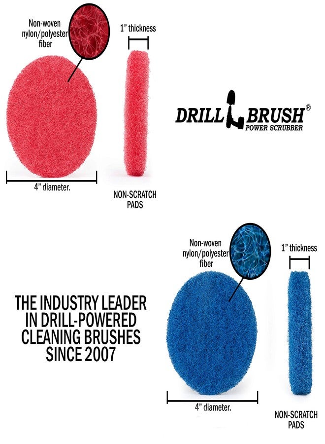 Drillbrush Cordless Drill Attachment - Scrub - Scour- Drill Pads - Hard Water Stain Remover - Soap Scum - Mold - Mildew - Mineral - Rust - Calcium - Limescale - Acid Rain - Pool Tile - Granite - Shower Doors - Image 5