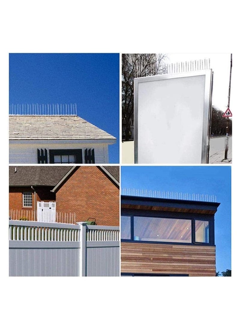 Generic - 50 cm Stainless Steel Bird Spikes for Pigeons and Other Small Birds, Protect Your Roof, Fence, Walls Contains No Plastic - Image 1