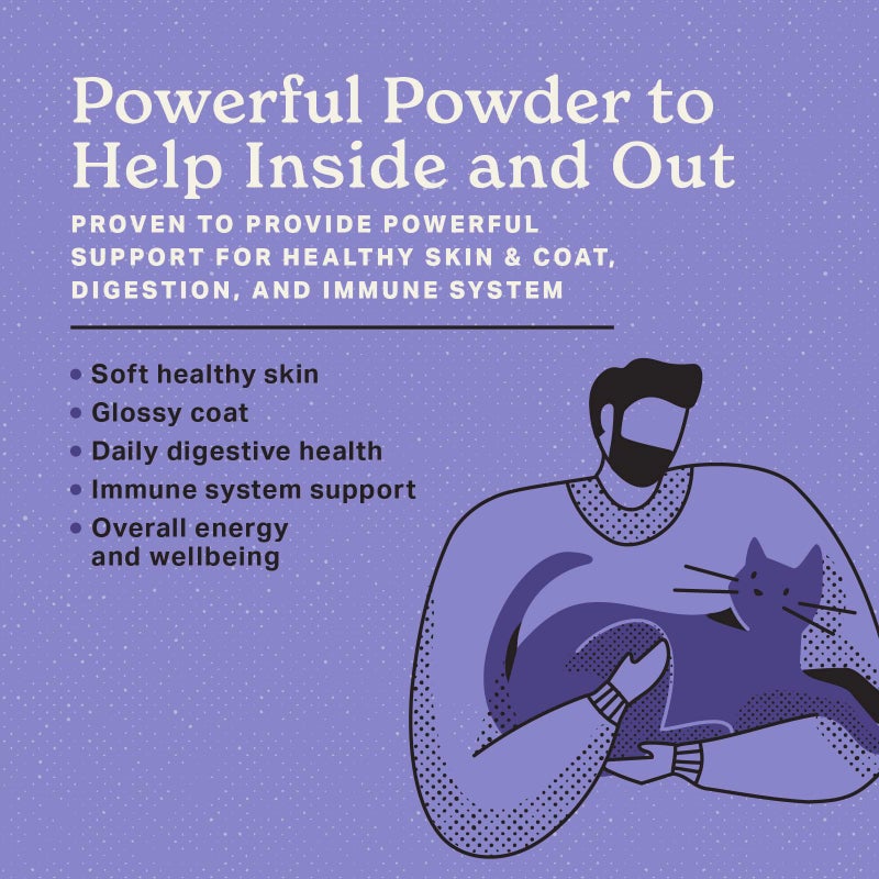 The Missing Link مسحوق مكملات الغذاء الفائقة للقطط من ذا ميسينغ لينك 6 أونصات، مصمم من قبل الأطباء البيطريين، أوميغا 3 و 6 متوازن لصحة الجلد والفرو، الهضم، المناعة وصحة القطط العامة - Image 2