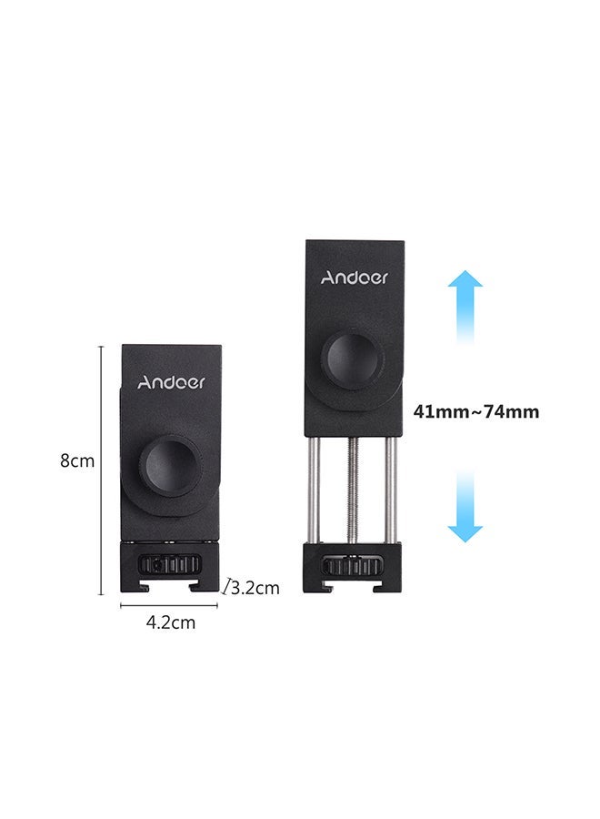 NIBEMINENT Gimbal Stabilizer Rotatable Extension Bracket Holder Support Black - Image 4