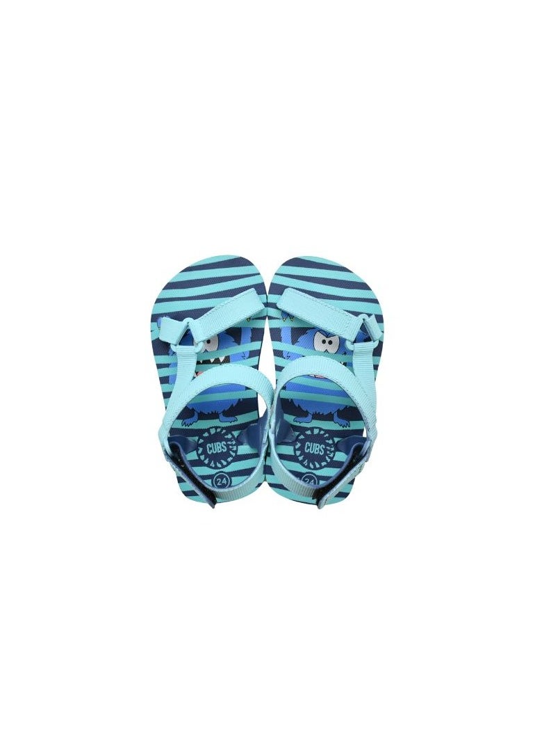 CUBS Monster Stripes Boys Sporty Sling CUBS Sandal  - Image 2
