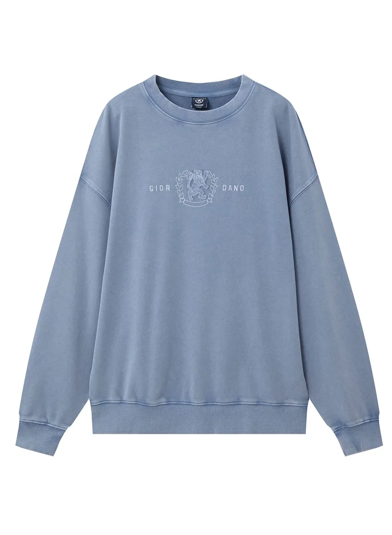 Men’s French Terry Crew Neck Printed Sweatshirt