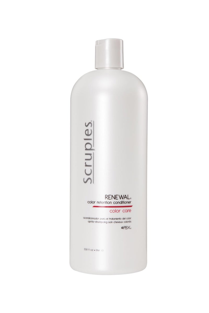 Scruples Color Renewal Hair Conditioner - Color Retention Conditioner for Color Treated Hair - UV Absorbers Ensure Protection from Sun-Fading & Elements - Gentle for All Hair Types (33.8 oz)
