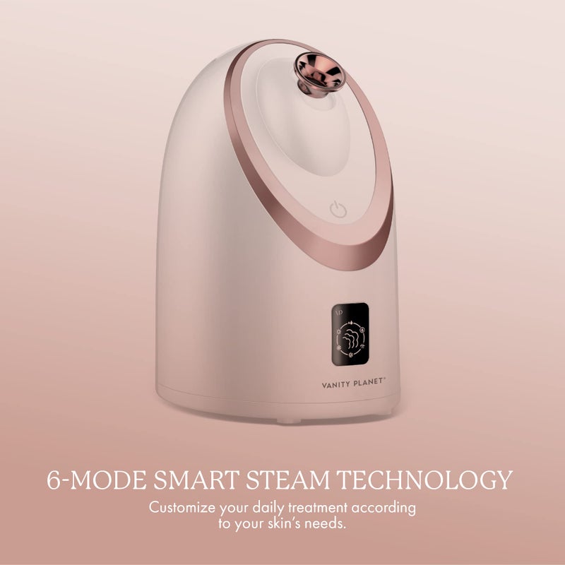 Vanity Planet Senia Hot and Cold Facial Steamer by Vanity Planet - Detoxifying Aromatherapy Facial Steamer with Smart Steam Technology - Unclog Pores & Blackheads Cleaner Detoxifies, Cleanses & Moisturizes Skin - Image 3