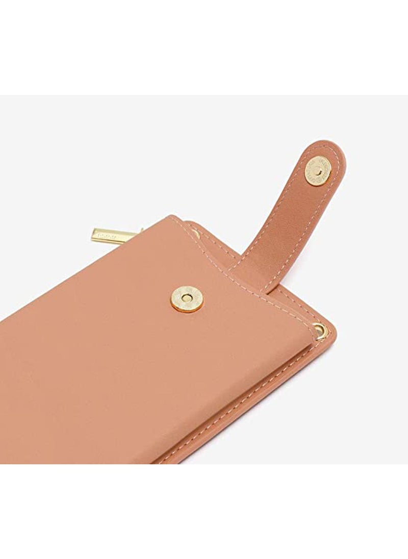 Rock Pow - Womens Cellphone Crossbody Bag Small Light Leather Shoulder Purse Handbag Card Wallet Lanyard Case Girls Satchel Pouch - Image 1