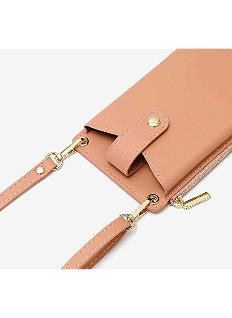 Rock Pow - Womens Cellphone Crossbody Bag Small Light Leather Shoulder Purse Handbag Card Wallet Lanyard Case Girls Satchel Pouch - Image 1
