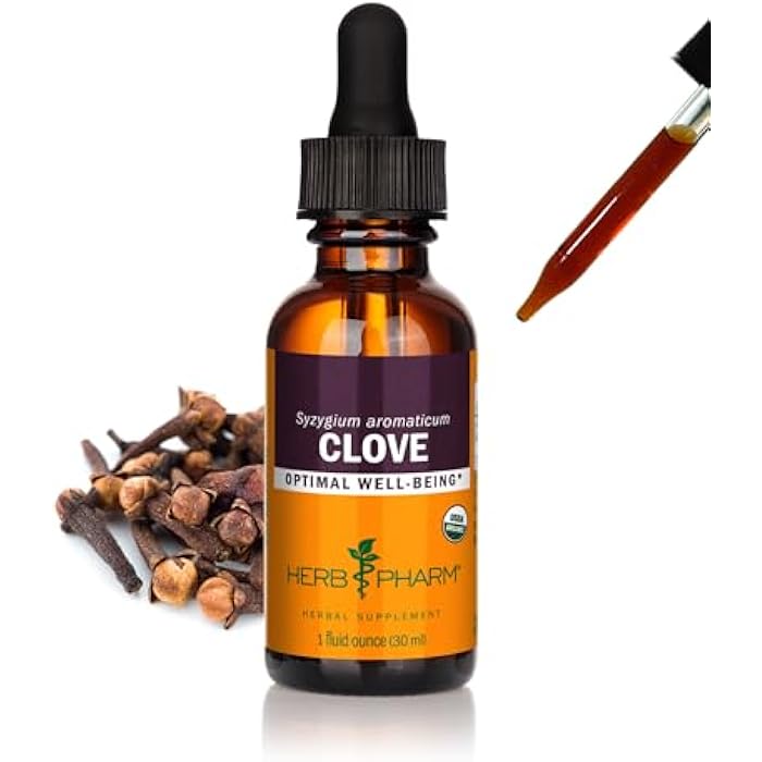 Herb Pharm Certified Organic Clove Liquid Extract - 1 Ounce - Image 1