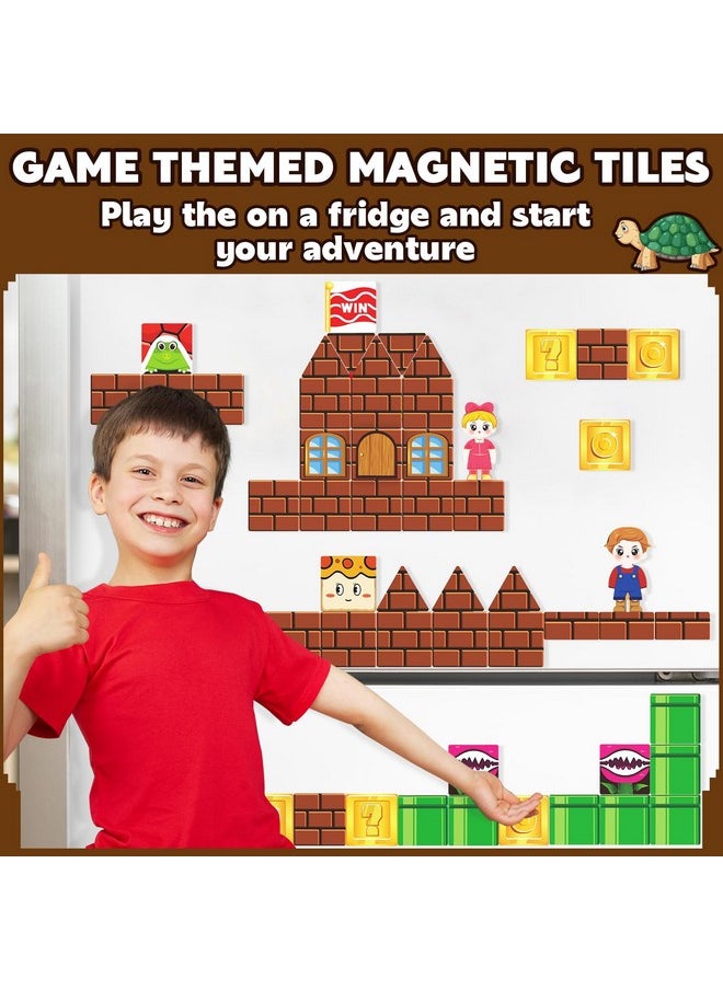 Soyee Magnetic Tiles Toddler Kids Toys Construction Building Blocks for Kids 3+ Toddler Kids Preschool Learning Toys for Boys Girls  - Image 2