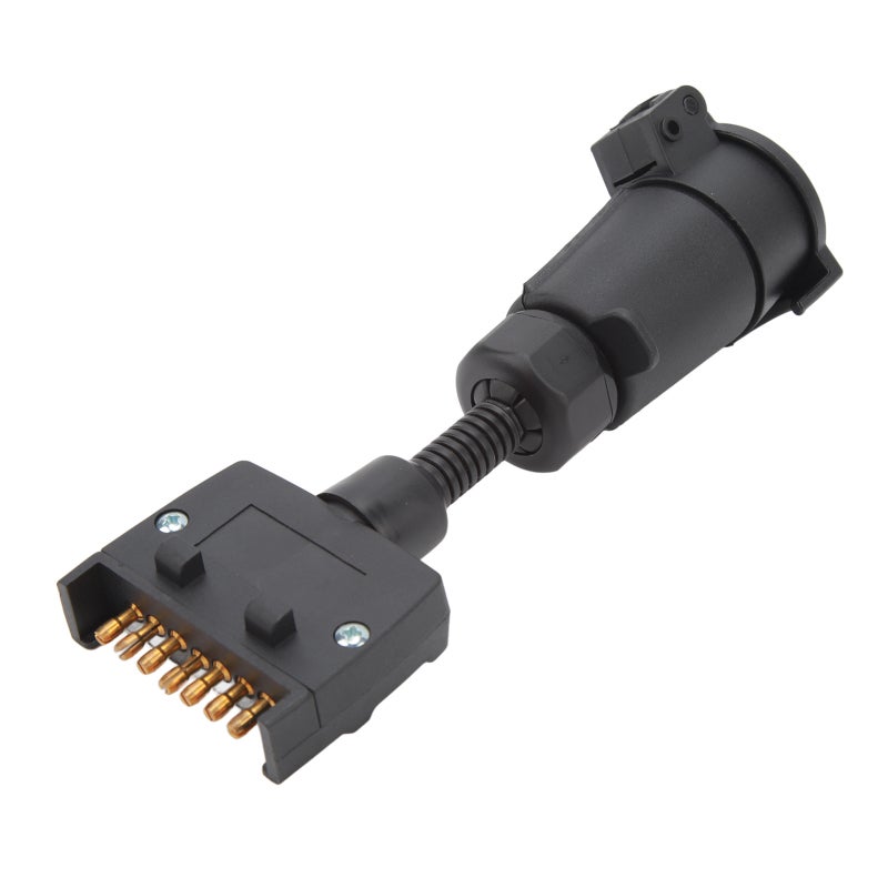 7 Pin Trailer Adapter Plug ABS Metal Waterproof Wiring Connector - Durable Weatherproof Stable Connection for Caravans Boats Trailers - Image 3