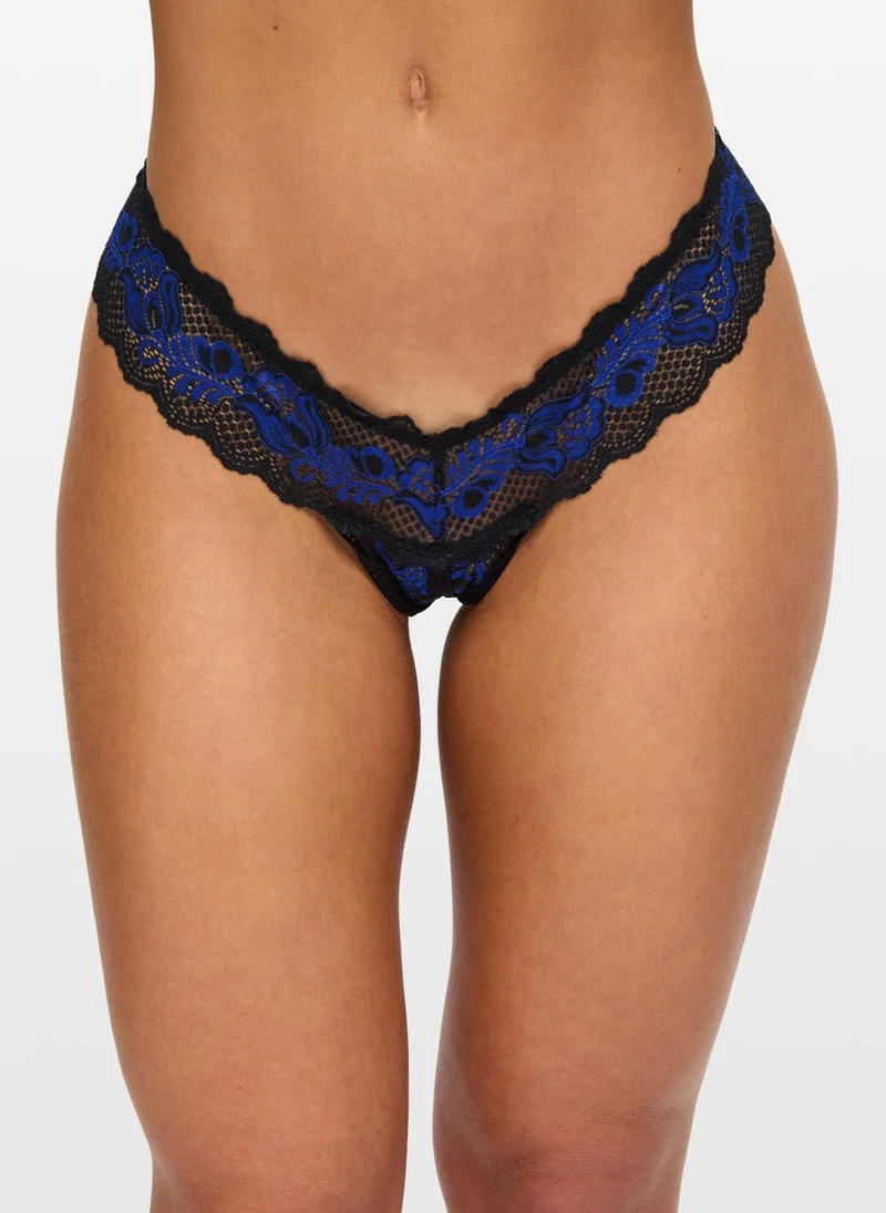 آن سمرز Ann Summers Triple Threat Crotchless Thong 3 Pack